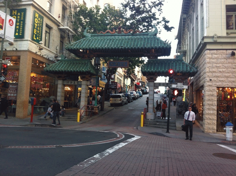 Chinatown. Sabra is on the left.